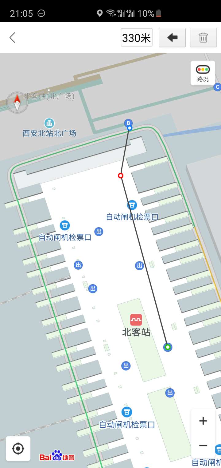 西安北客站地图图片